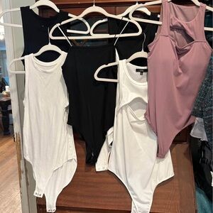 Lot of 7 Tank Top Bodysuits - Medium/Large
